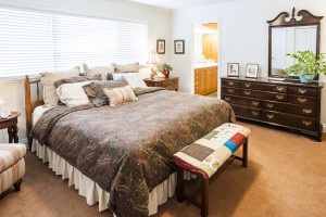 Spacious master bedroom with its own bath