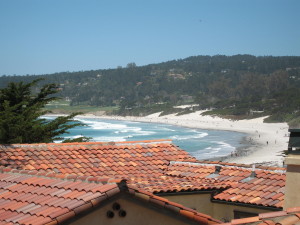 Roof top view of Carmel Beach