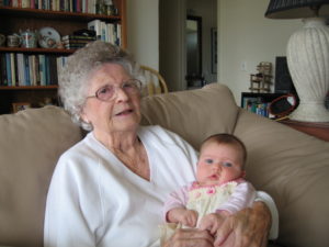 Mother and her great, great  , niece, Tillie.