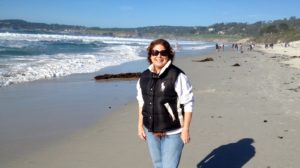 Susan on Carmel Beach