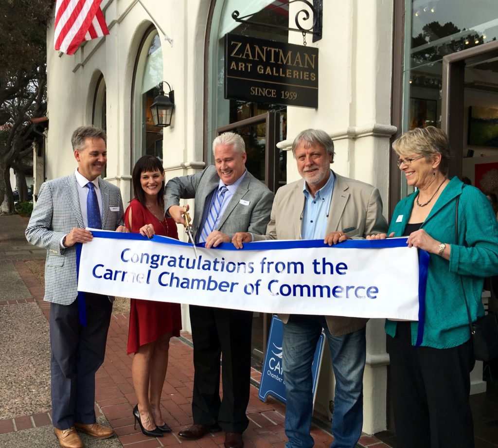 Cutting the ribbon! Another successful ribbon cutting for the Carmel Chamber.