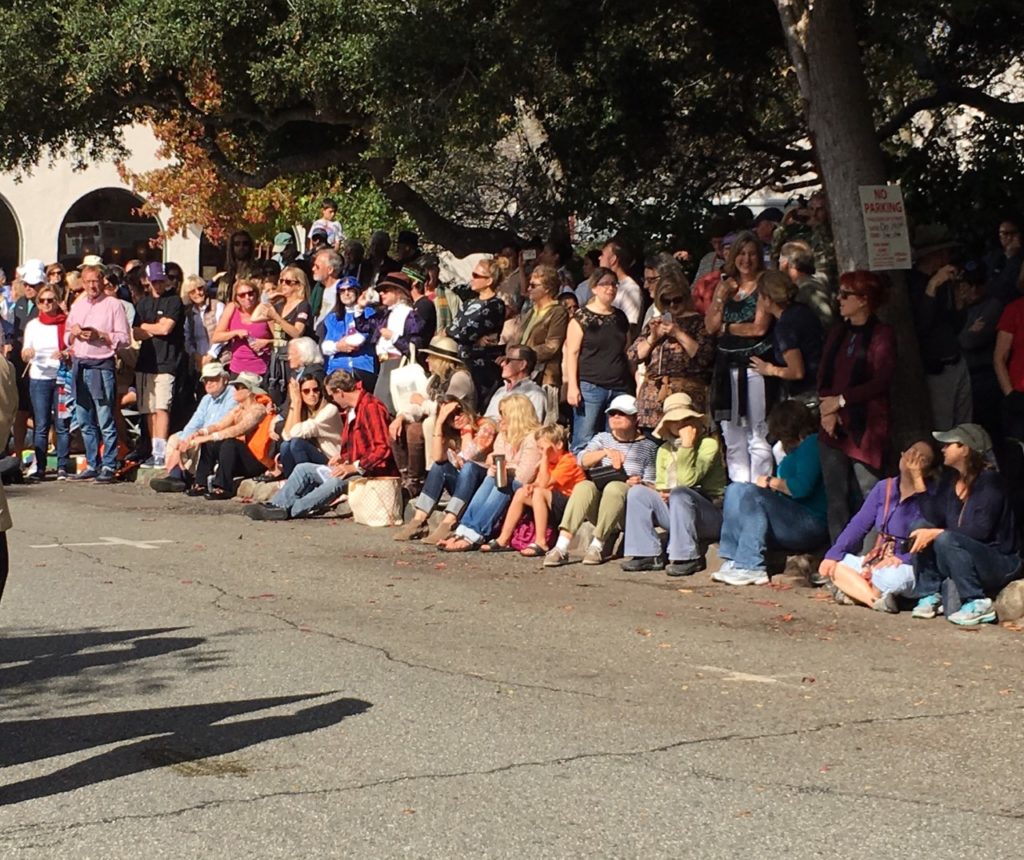 The crowd waited with anticipation